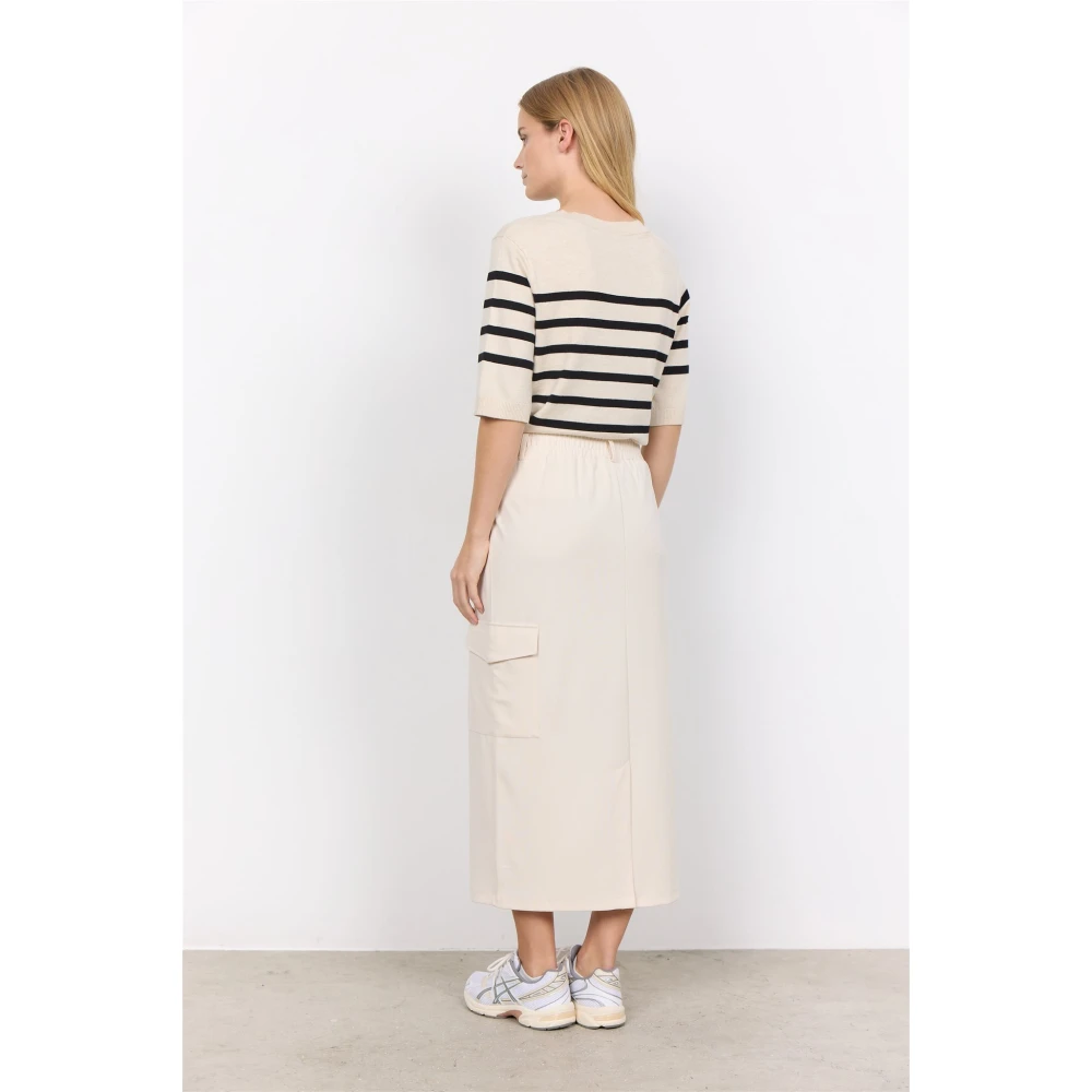 Soyaconcept Gestreepte Dollie Top Beige Dames