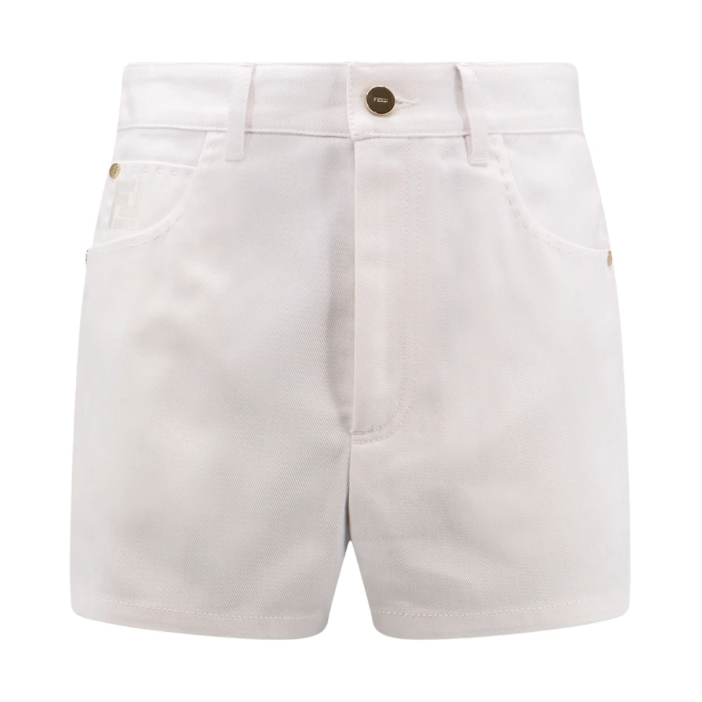 Fendi Casual Shorts White Dames