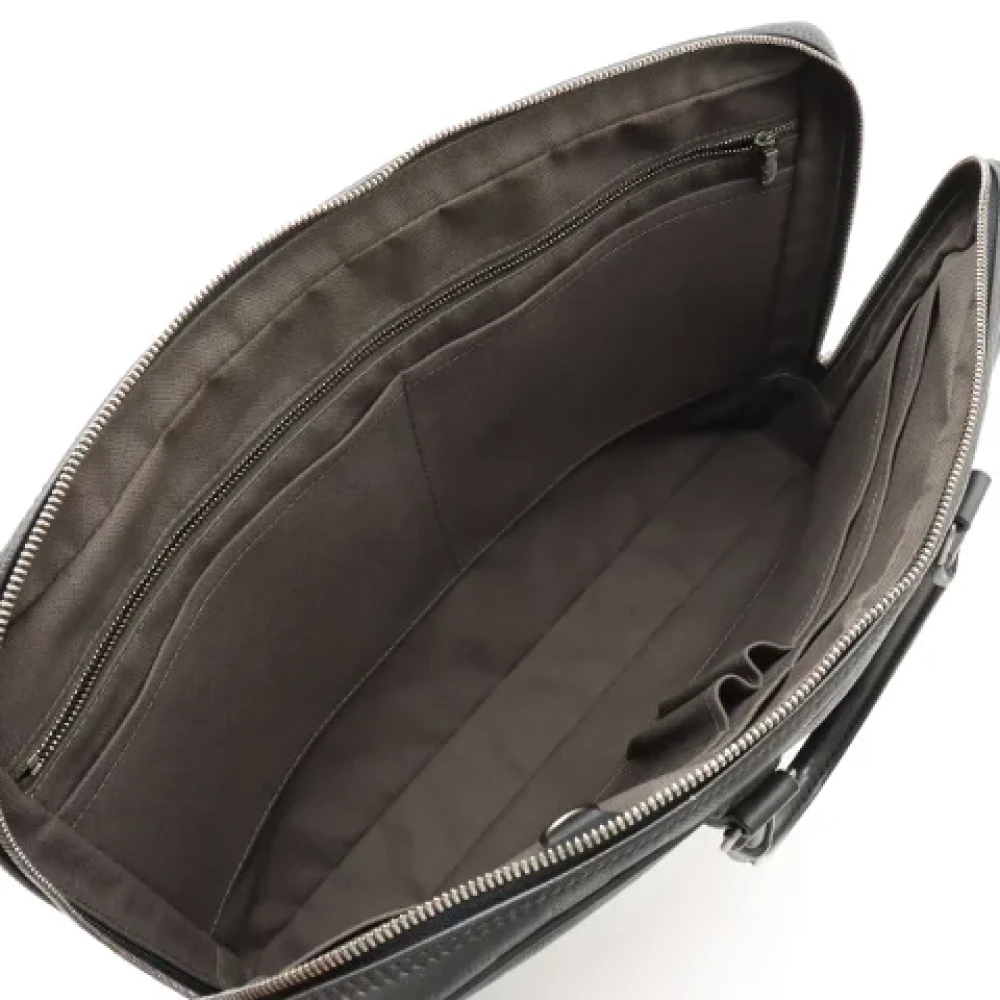 Louis Vuitton Vintage Pre-owned Leather briefcases Black Dames