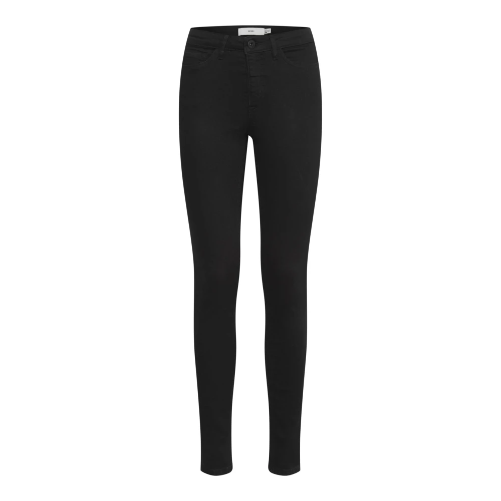 Ichi Women's Black Skinny Fit Jeans, W25 L28, Ihtwiggy Lulu Bukser 20110968