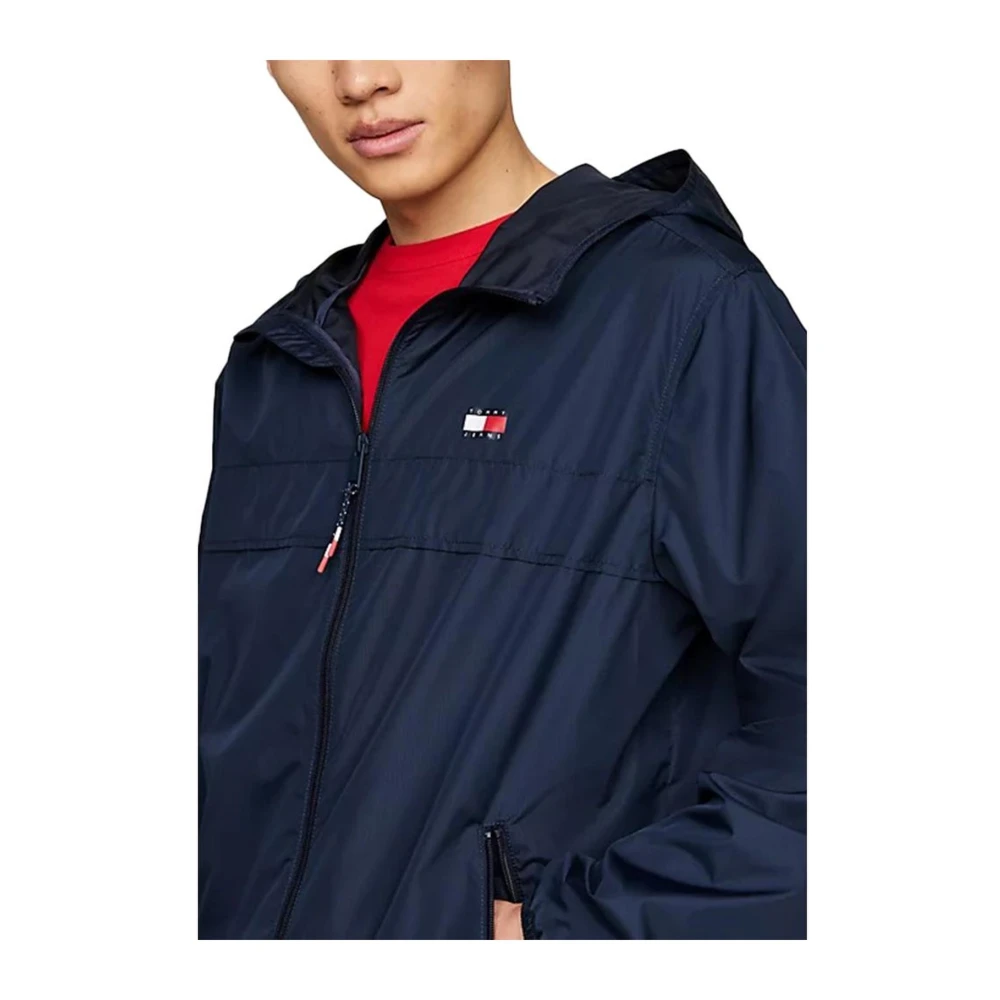 Tommy Jeans Herfst Winter Heren Polyester Jas Blue Heren