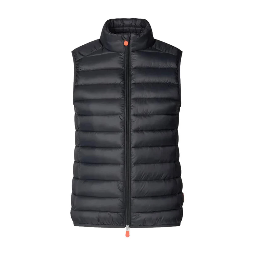 Save The Duck Adam Giga Zwarte Gewatteerde Vest Black Dames