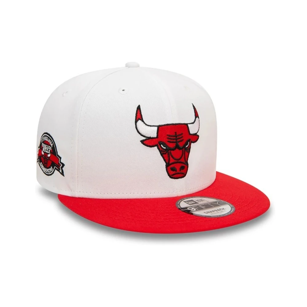new era Witte Bulls Crown Patch Pet White Heren