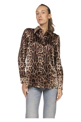 Chemise T-shirt Femme Dolce & Gabbana En Soie Blanche, Taille 38