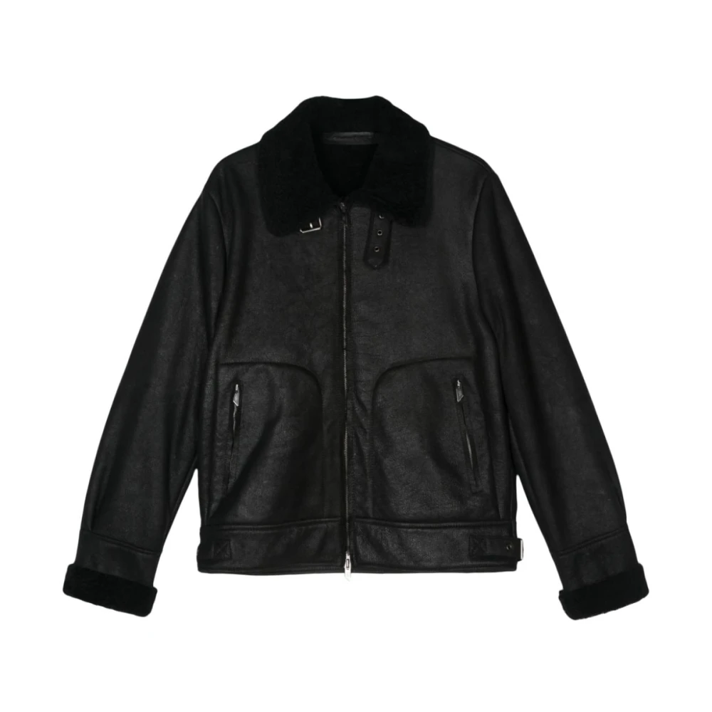 Salvatore Santoro Zwarte Stijlvolle Jassen Black Heren