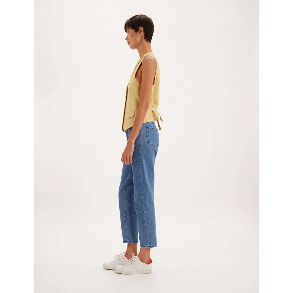 Ines De La Fressange Paris Citroen Linnen Vest Yellow Dames