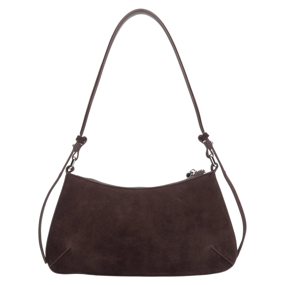 Estro Women's Brown Shoulder Bags, One Size, Velour Shoulder Bag