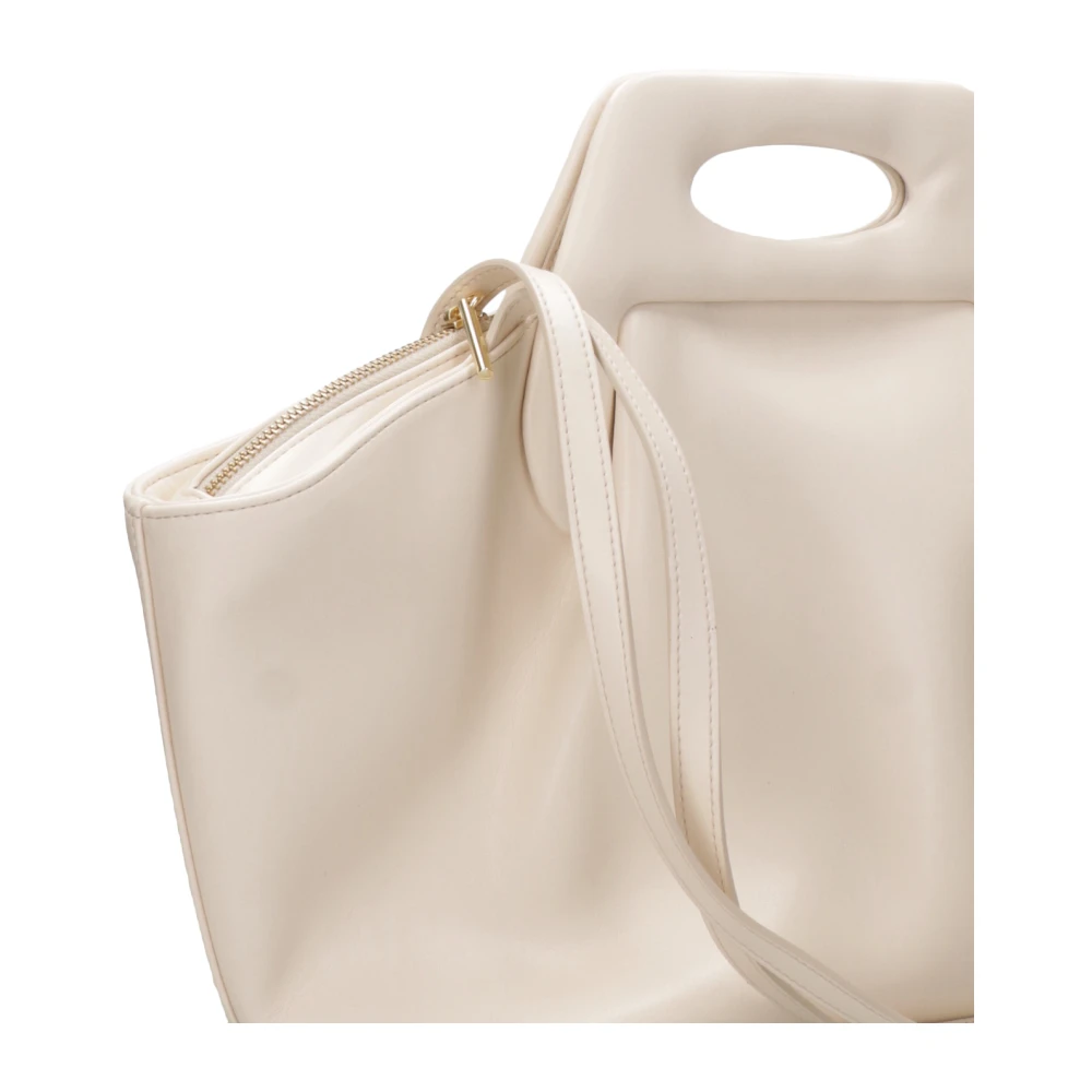 THEMOIRè Vegan Stoffen Schoudertas met Rits Beige Dames