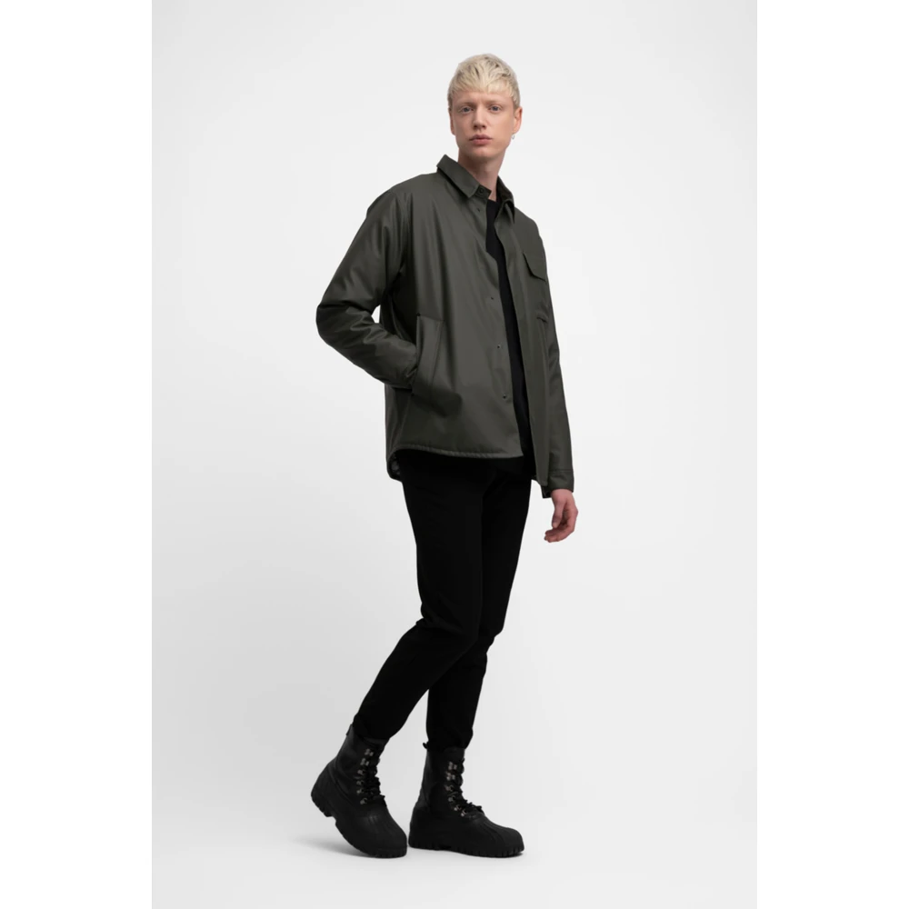 Stutterheim Waterdichte Winter Overshirt Jas Green Heren