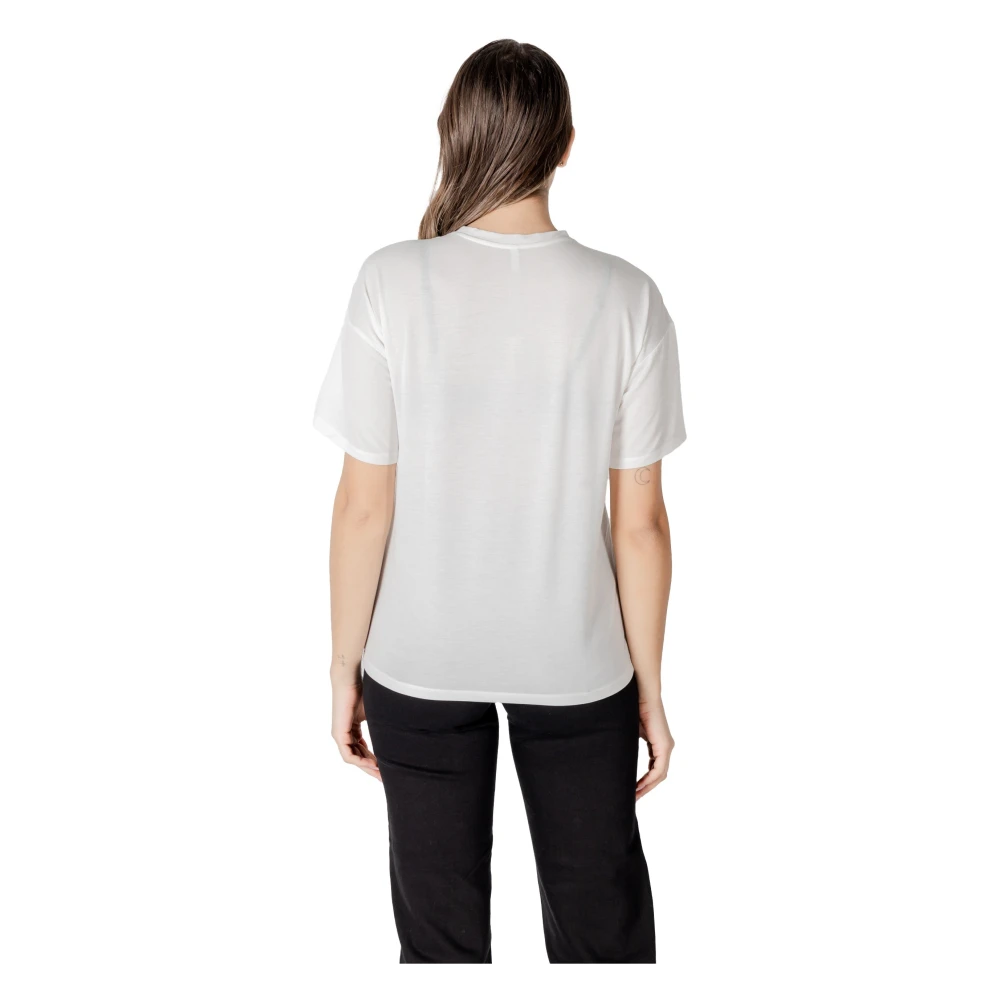 Only Gedrukt T-shirt met korte mouwen White Dames