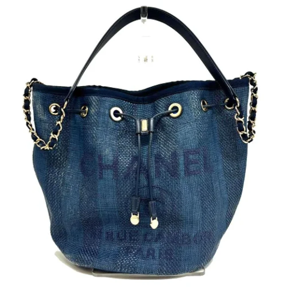 Chanel Vintage Pre-owned Fabric chanel-bags Blue Dames