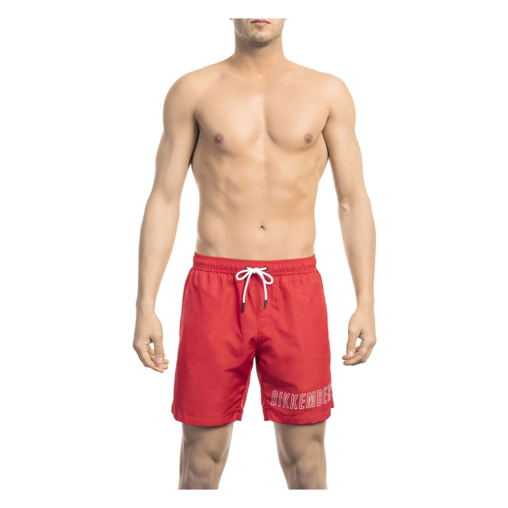 Bikkembergs Men's Red Beachwear, L, Beachwear