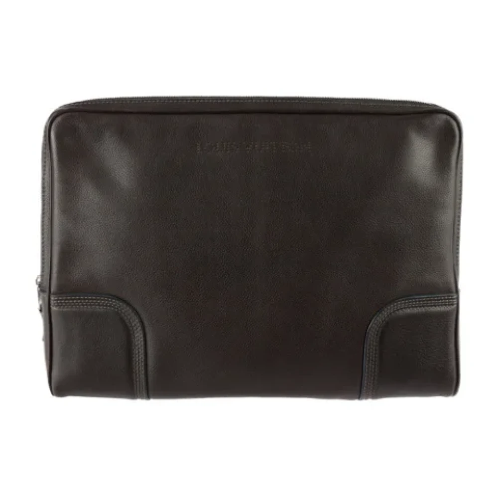 Louis Vuitton Vintage Pre-owned Leather clutches Brown Dames