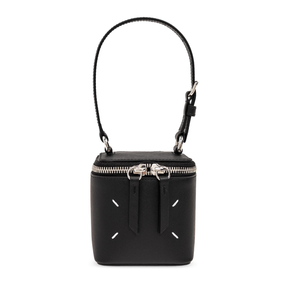 Maison Margiela Zwarte Signature Four-Stitch Logo Tas Black Dames