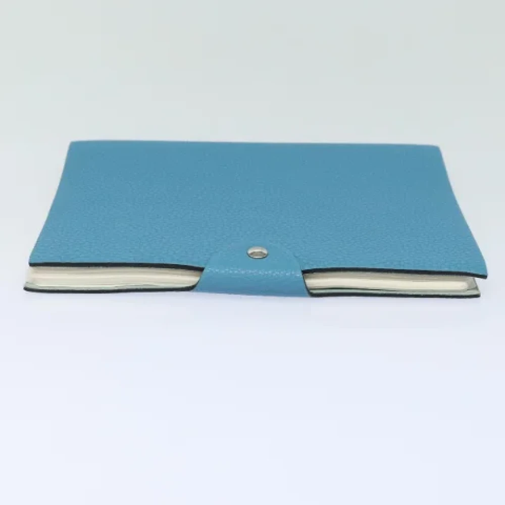 Hermès Vintage Pre-owned Leather home-office Blue Dames