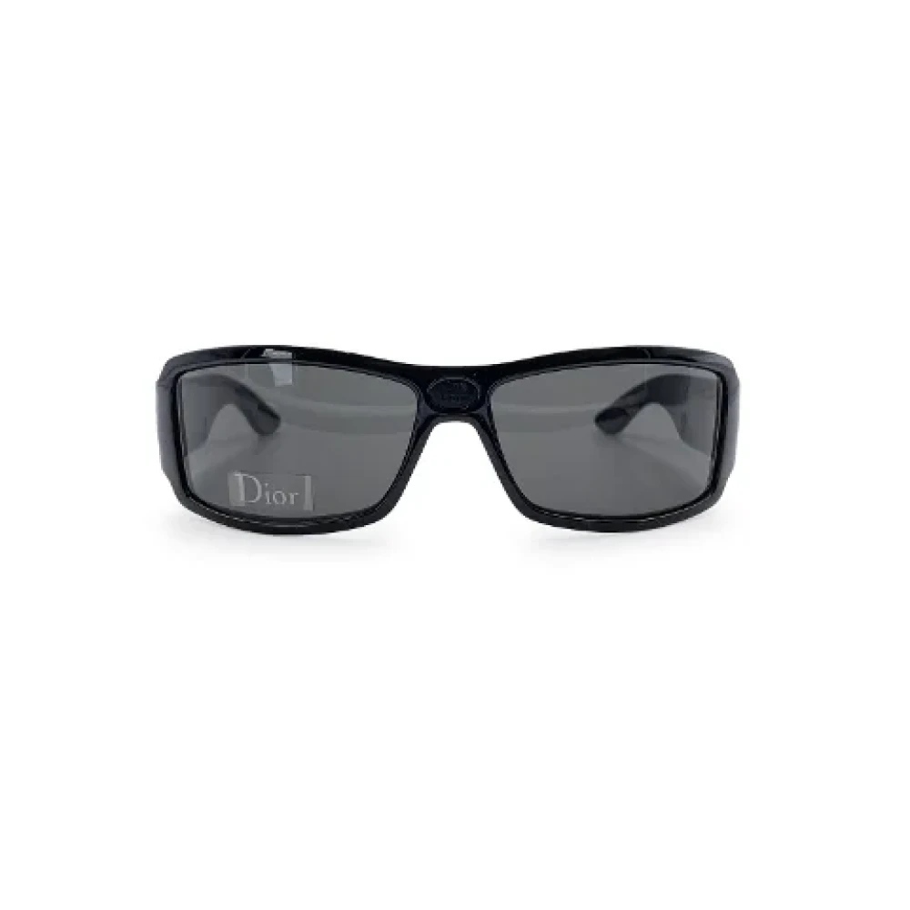 Dior Vintage Pre-owned Plastic sunglasses Black Dames