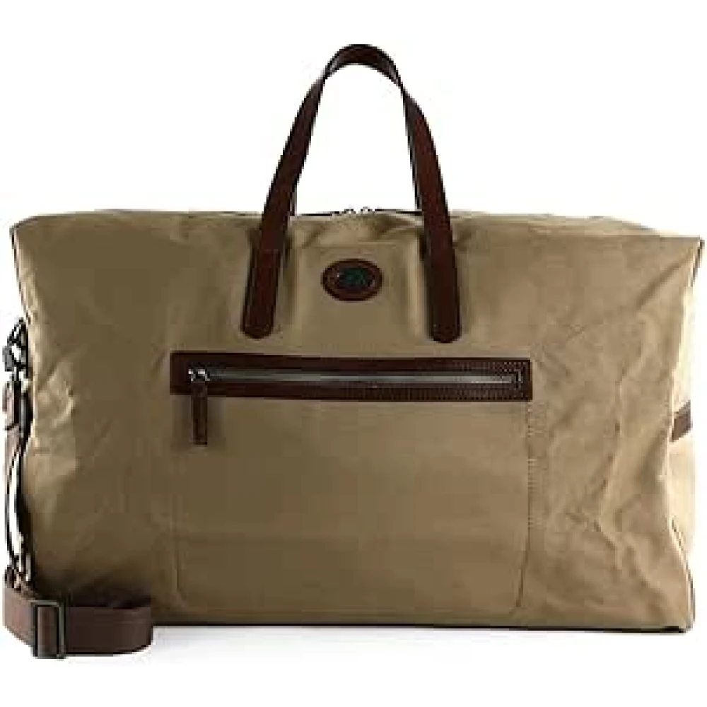 The Bridge Unisex Beige Weekend Bags, One Size, Modern Travel Duffle Bag In Brown