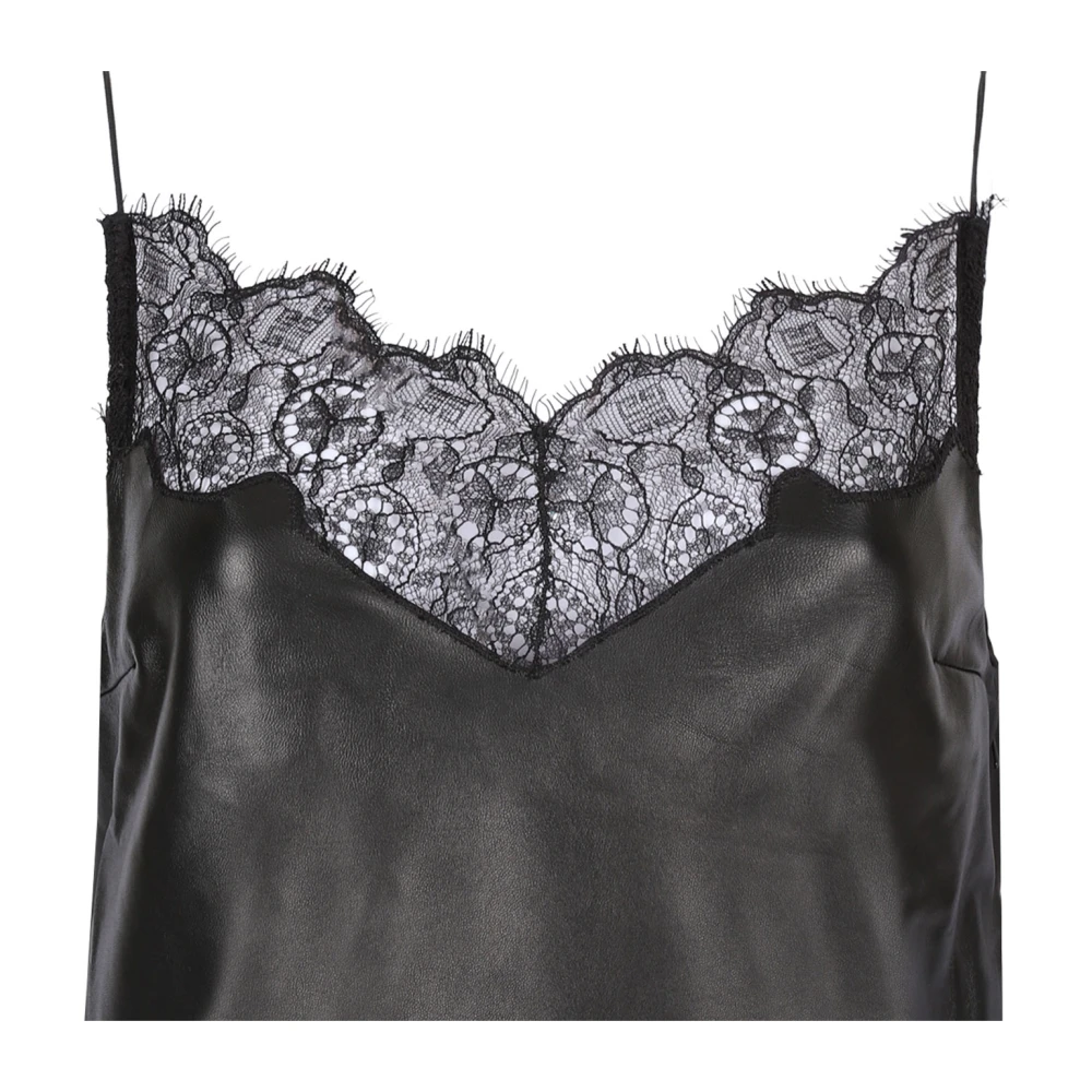 Givenchy Zwarte Midi Jurk met 4G Kant Black Dames