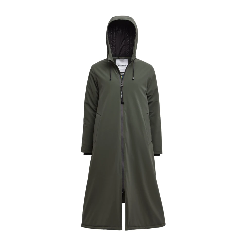 Stutterheim Warm Winter Regenjas A-Line Stijl Green Dames