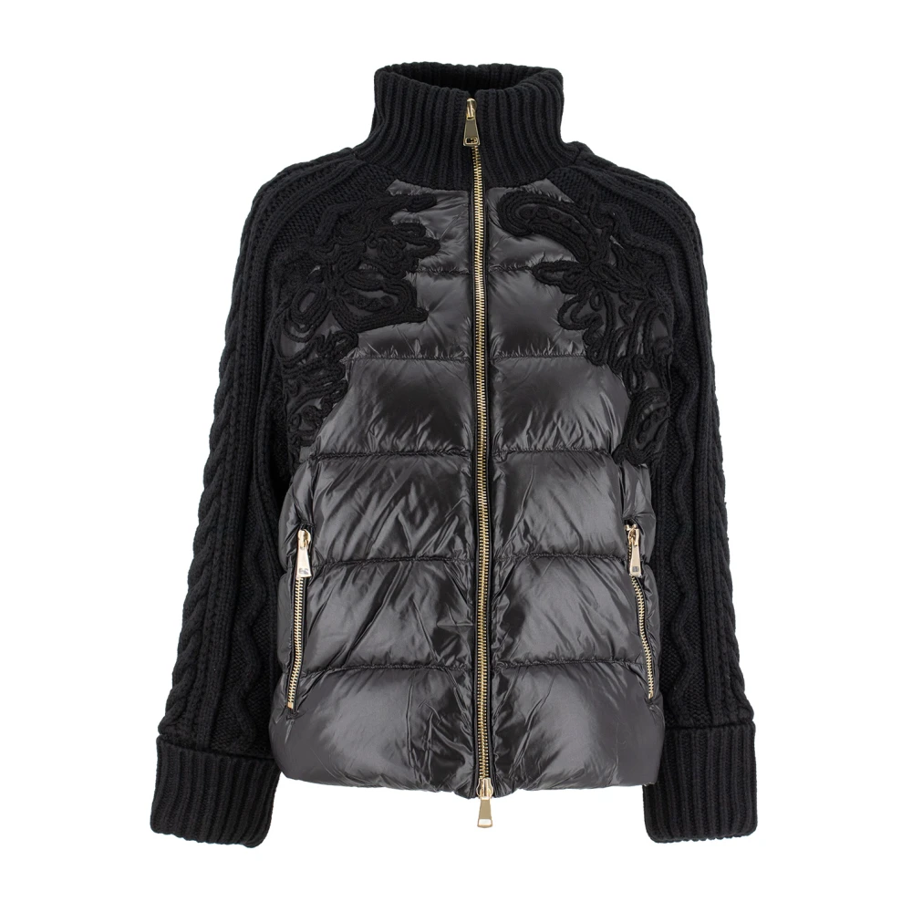 Ermanno Scervino Winter Jackets Black Dames