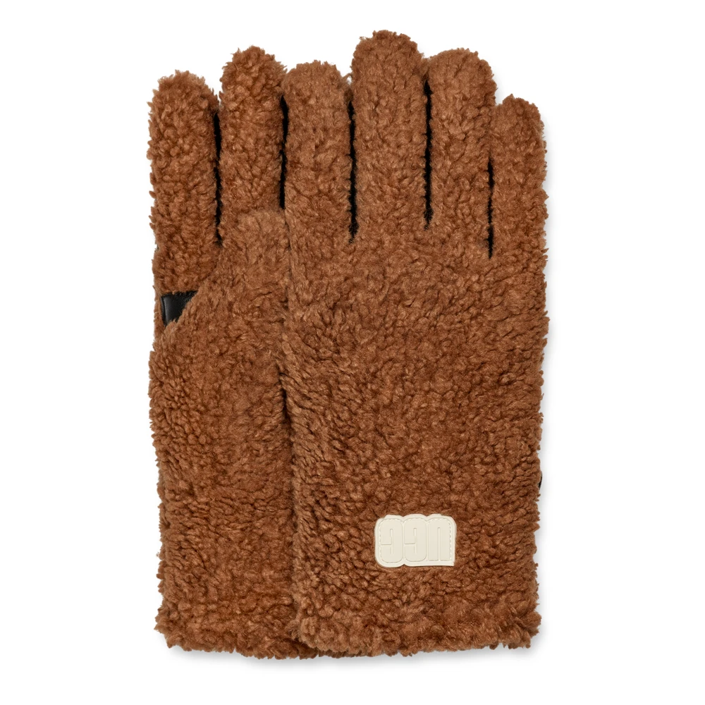 Ugg Gezellige Fluffy Winterhandschoenen Brown Dames