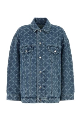 tryckt-denimjacka