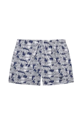 Eleganta vita badshorts i polyester