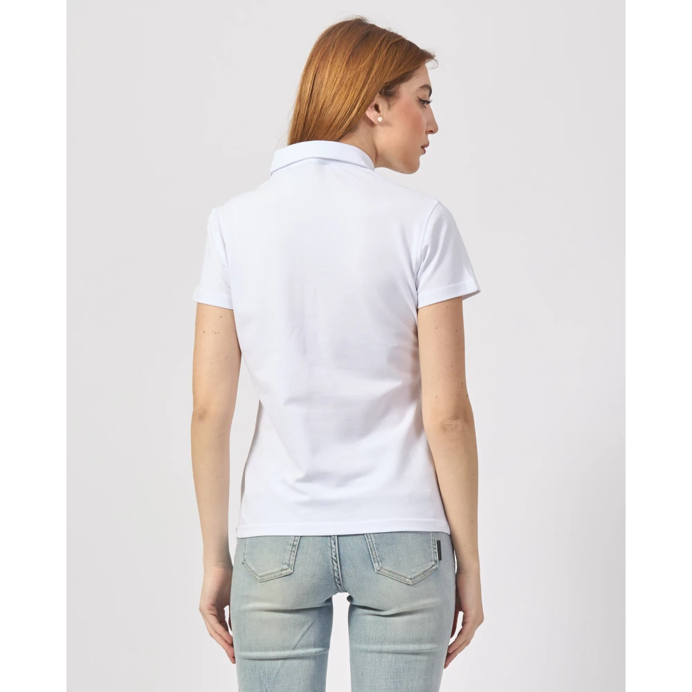 K-way Witte Polo T-shirt Amedea White Dames