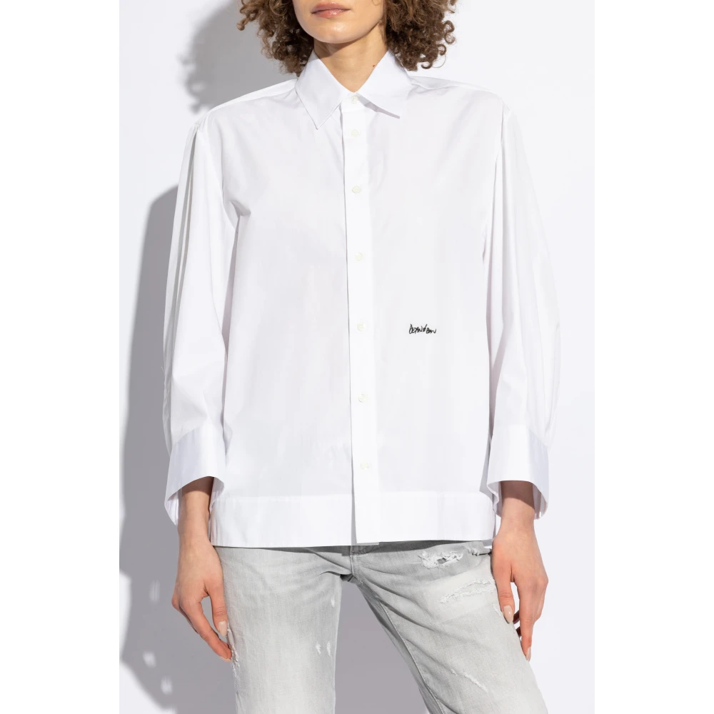 Dsquared2 Katoenen overhemd White Dames
