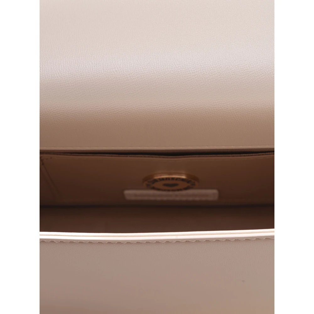 Love Moschino Stijlvolle Medium Tas met Bovenhandvat Beige Dames