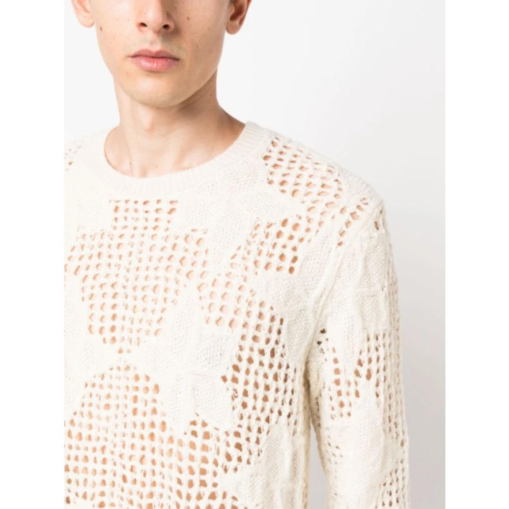 Dries Van Noten Ecru Menoah Sweater Beige Heren