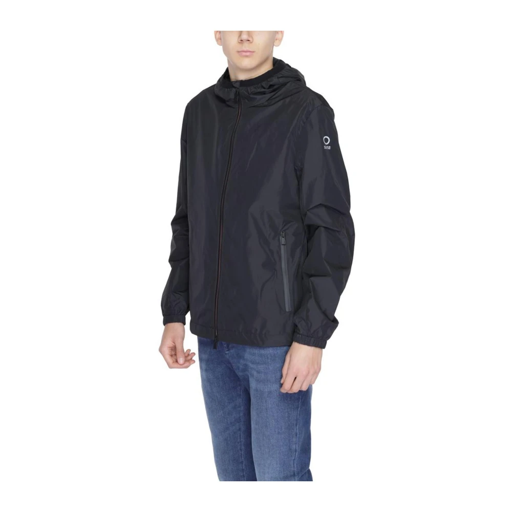 Suns Klassieke polyesterjas voor mannen Black Heren