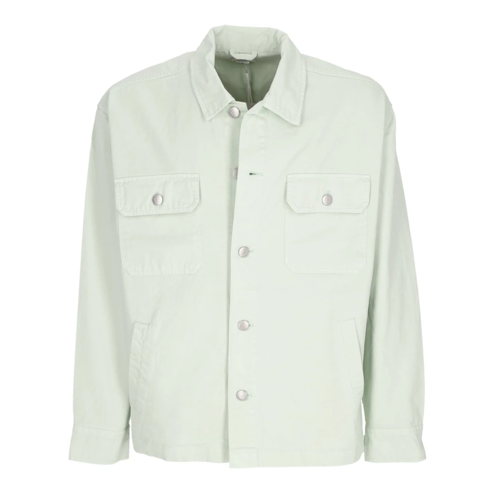 Obey Surf Spray Overhemdjasje met Kraag Green Heren