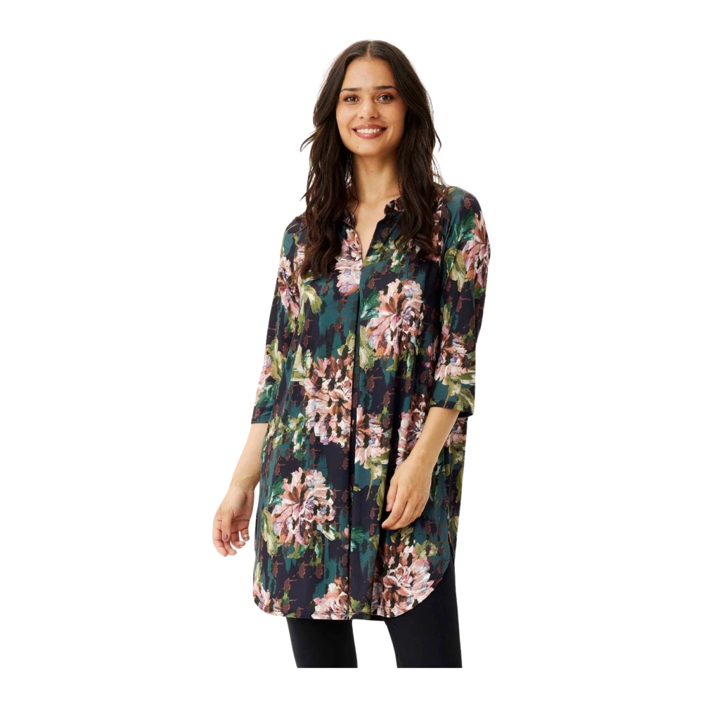 IN Front Groene Maracol Tunic 3 4 Mouw Green Dames