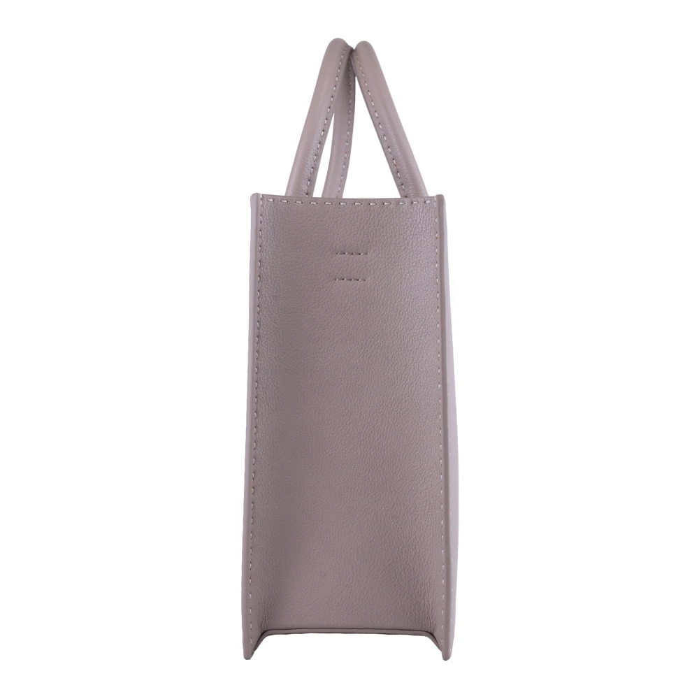 Elisabetta Franchi Beige Handtas met Gouden Details Beige Dames