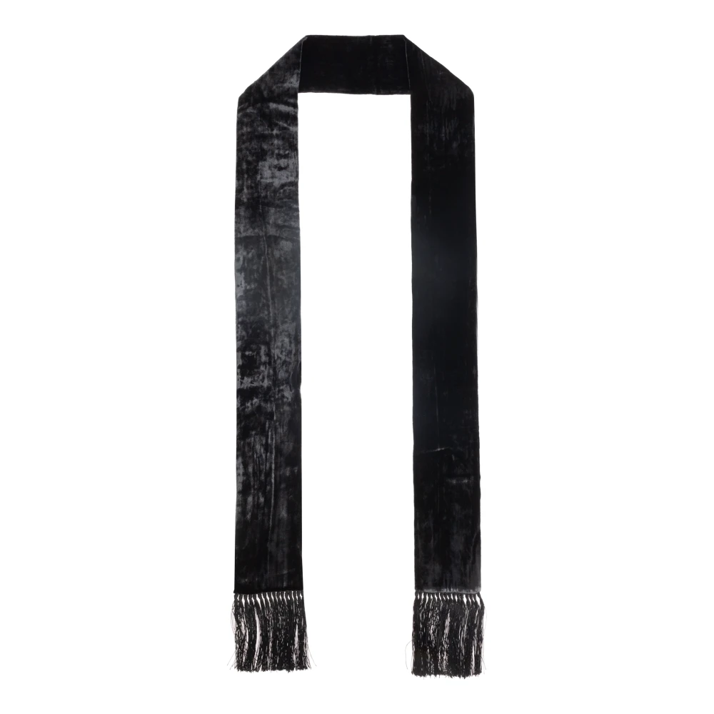 Dolce & Gabbana Fluwelen sjaal Black Heren