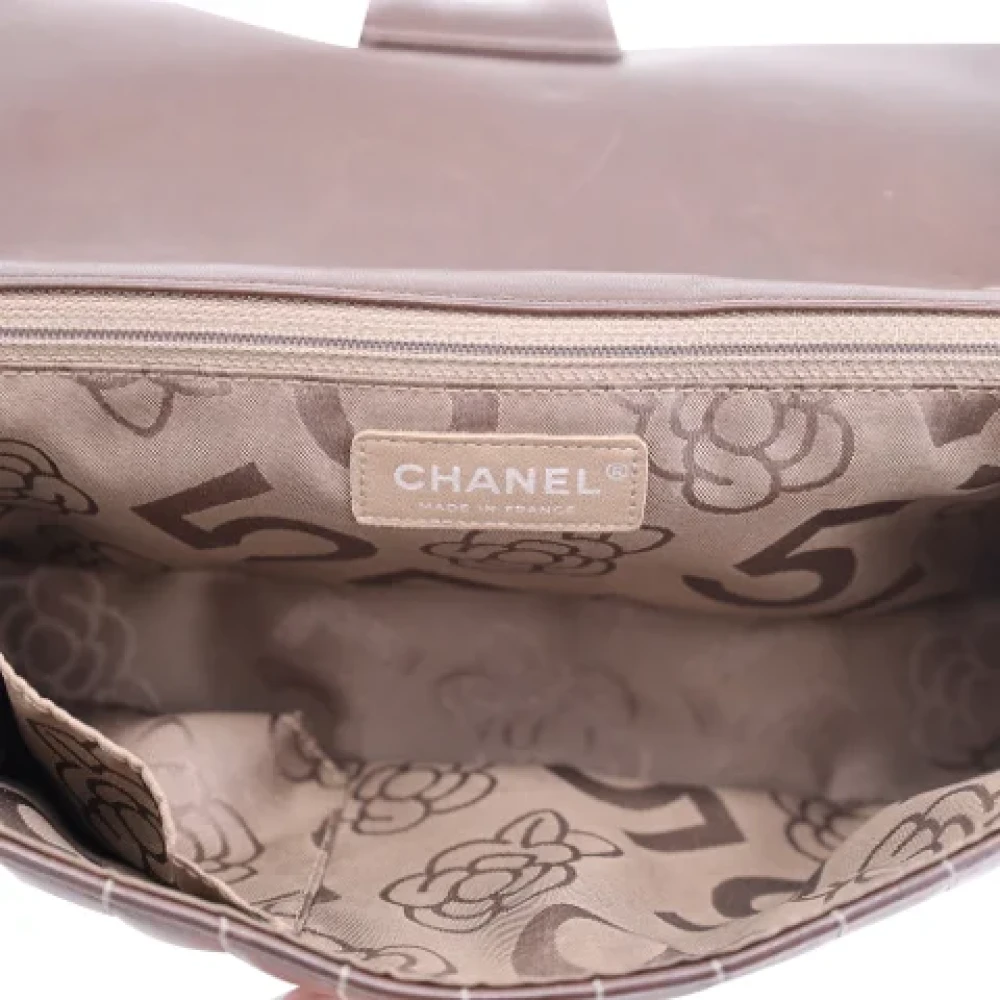 Chanel Vintage Pre-owned Leather chanel-bags Brown Dames