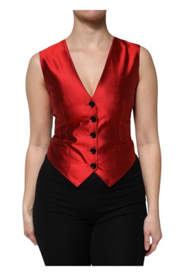 red-black-sleeveless-vest-top
