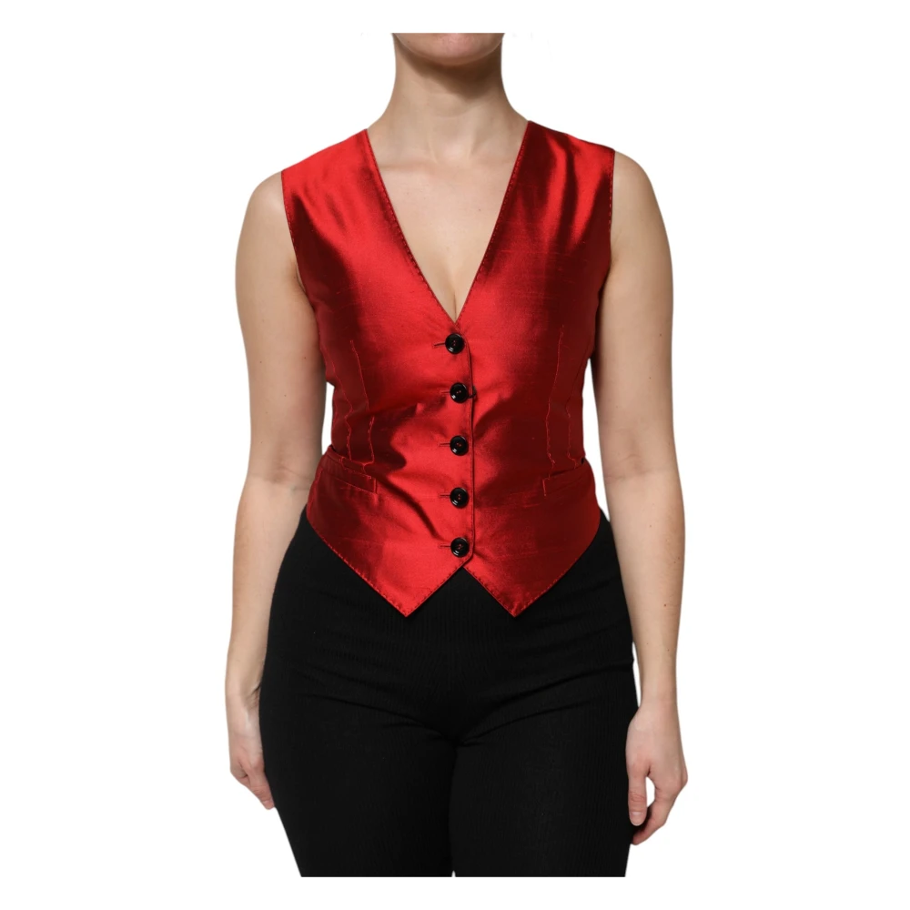 Dolce & Gabbana Damen Rot Jacken, Sgröße:
