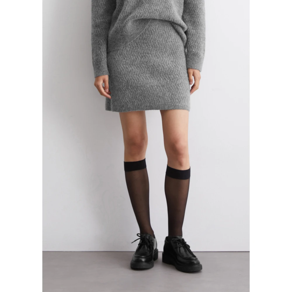 Marc O'Polo Relaxte gebreide minirok Black Dames