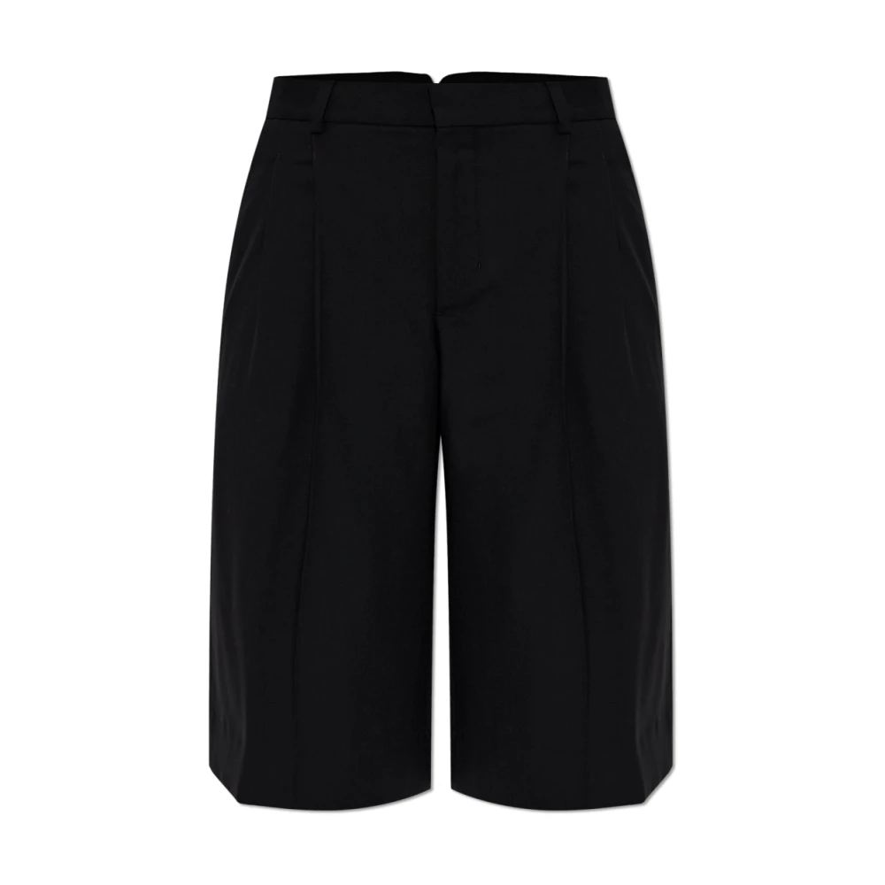 Ami Paris Donna Nero Pantaloncini, Xs, New,