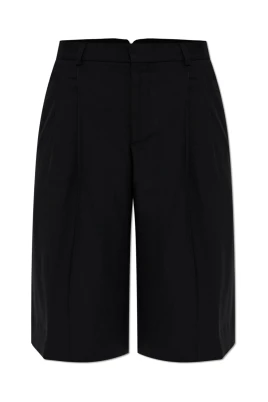 Low Waist Wide Bermuda Shorts