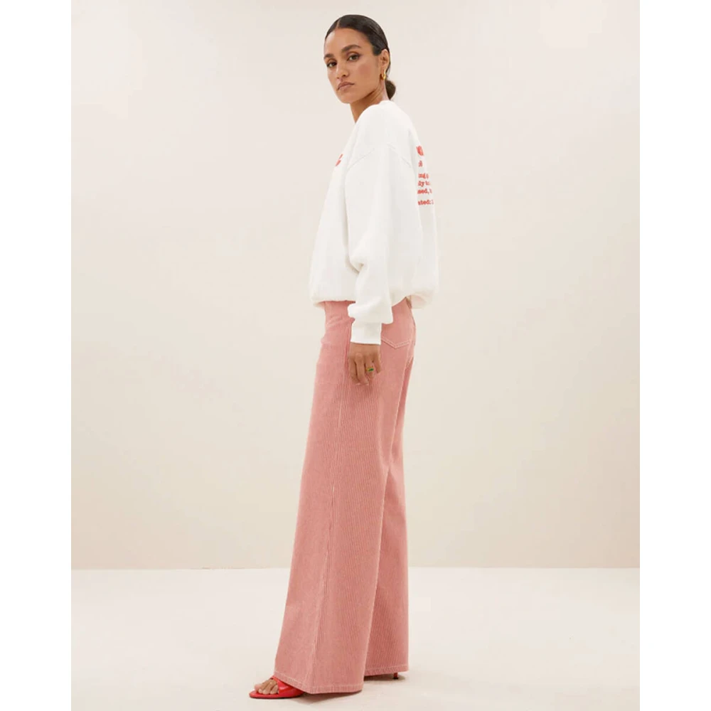 By-Bar Bibi Grote Sweater Woordenboek White Dames