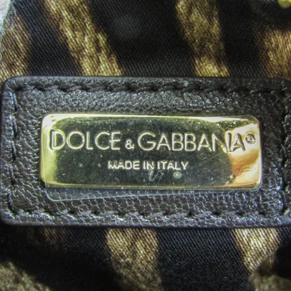 Dolce & Gabbana Pre-owned Fabric crossbody-bags Brown Dames
