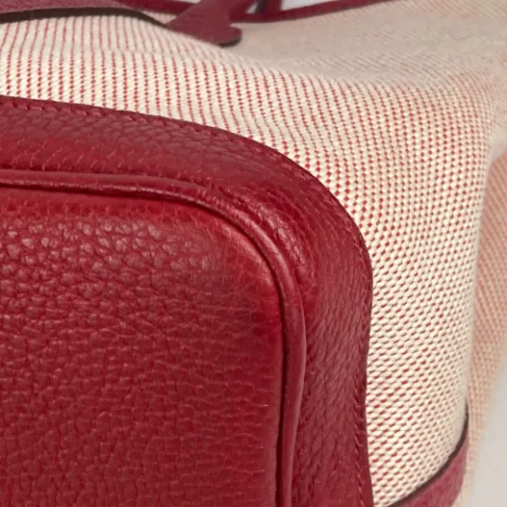 Hermès Vintage Pre-owned Fabric totes Red Dames