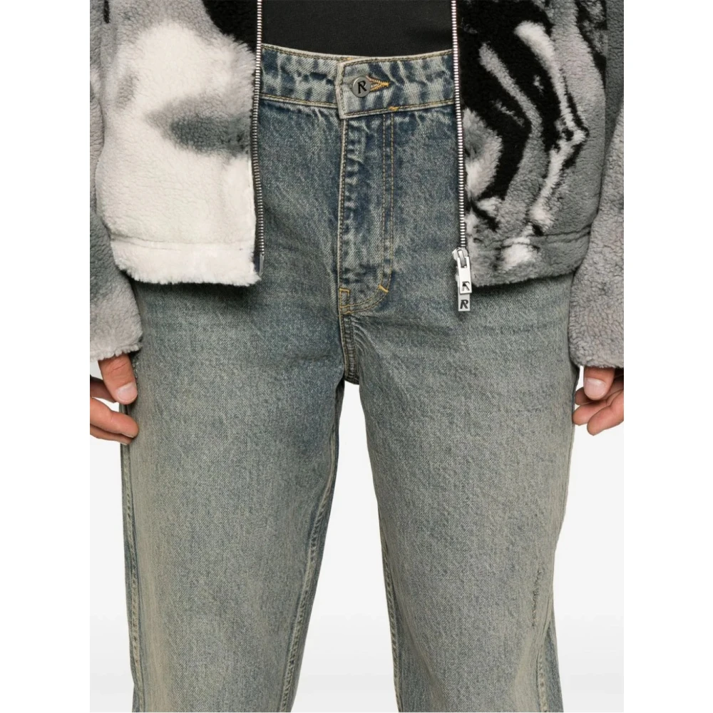 Represent Mid Blue Straight Leg Denim Broek Blue Heren