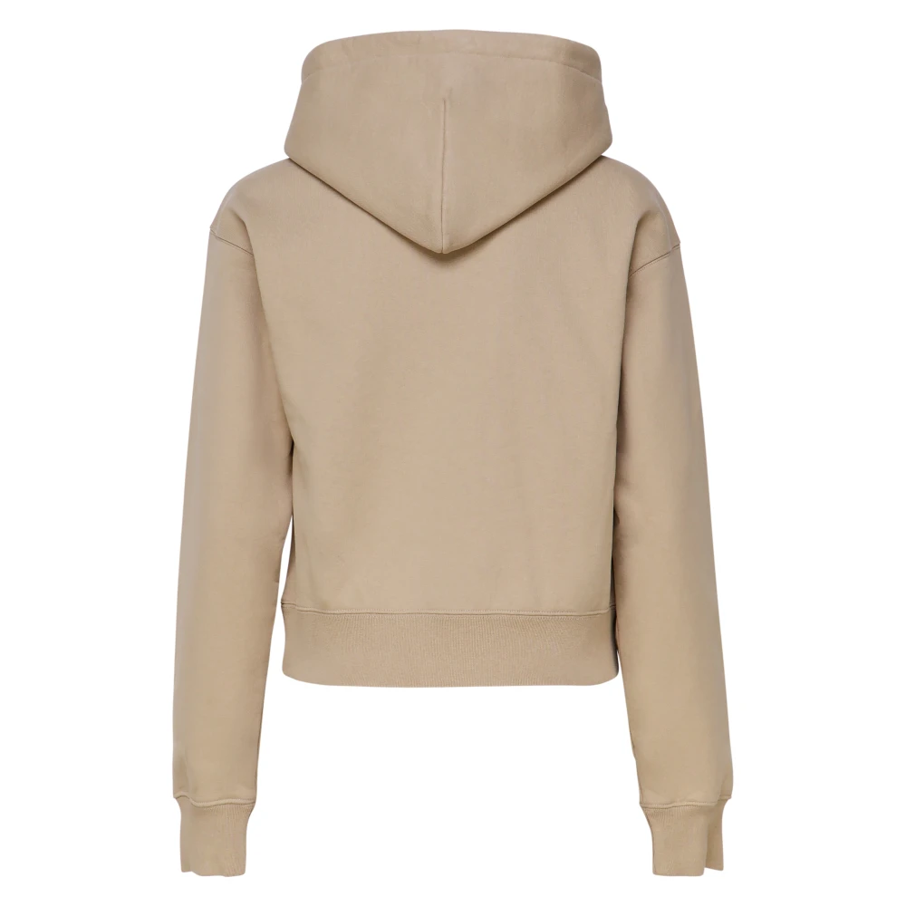 Jacquemus Katoenen Hoodie Cappuccino Brown Dames