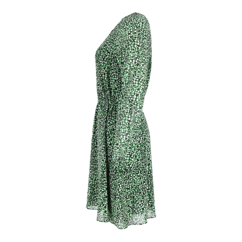 Michael Kors Pre-owned Silk dresses Green Dames