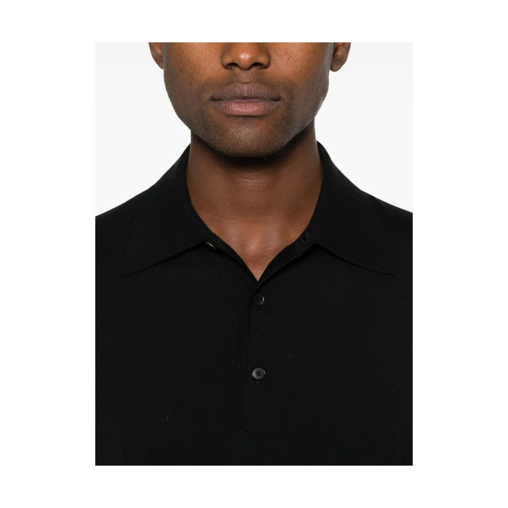 Auralee Midnight Blue Button-Up Sweater Blue Heren