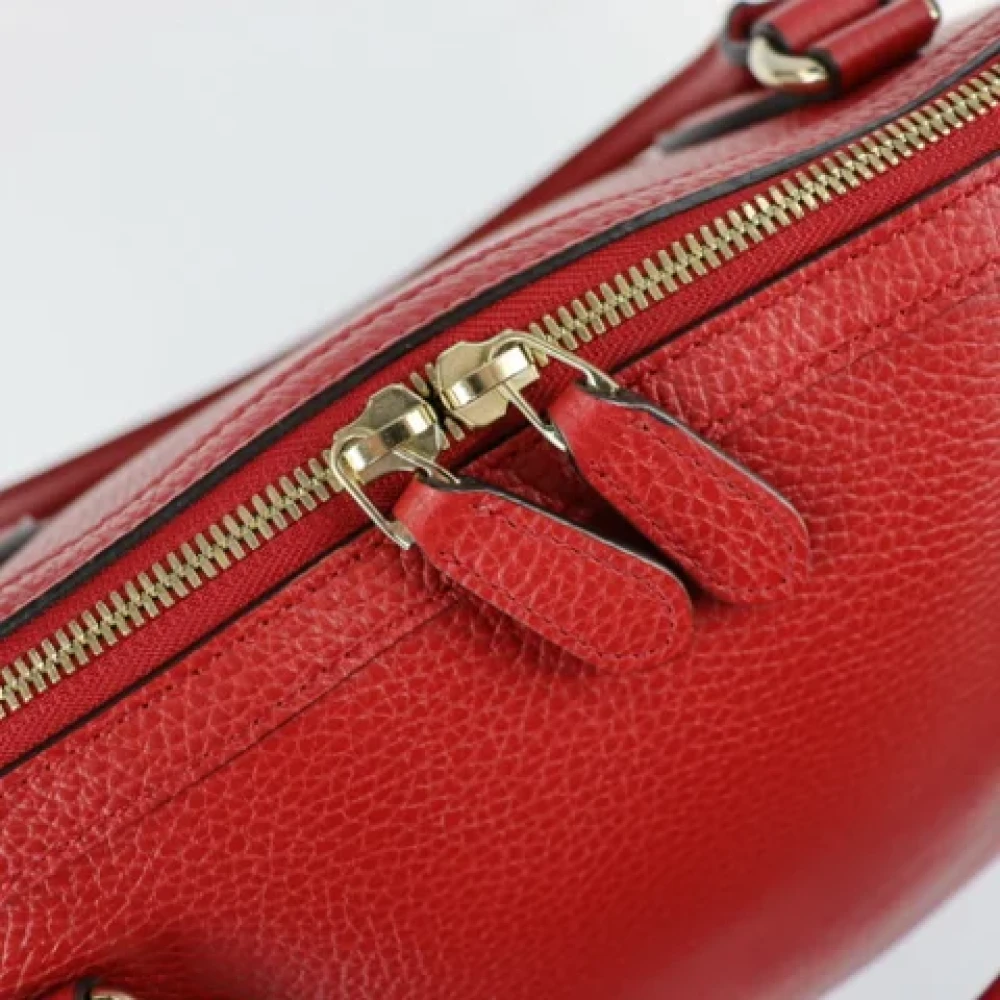 Gucci Vintage Pre-owned Leather handbags Red Dames